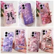 New Casing For Oppo K13 Turbo Pro Case PLE11 PLM110 Popular Flower Butterfly Soft Silicone Clear TPU