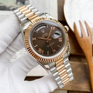 Aaa High-Quality Rolex Watch, Dual Calendar Design Men's Watch, 41mm Size Automatic Mechanical Watch, High-Quality Rolex Brand Watch Fashion Trendy Wrist Watch