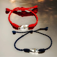 Viral titanium letter bracelet, drawstring letter bracelet