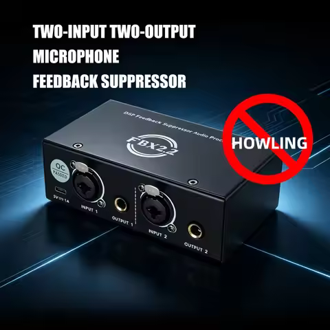 Automatic Feedback Suppressor Microphone Anti-Howl Outdoor Home KTV Conference Performance Frequency