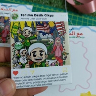 HACO | Custom Fridge Magnet Terima Kasih Cikgu | Design Social Media Insta