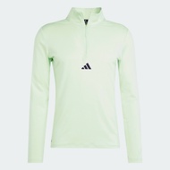 adidas เทรนนิง เสื้อแทรคออกกําลังกายซิปสี่ส่วน ผู้ชาย สีเขียว IS3803