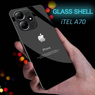 HP Glossy Glass Softcase for iTEL A70 - Casing iTEL A70hp - Protective Case Vivo iTEL A70hp - K40