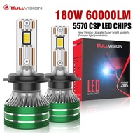 Bullvision 180W K5C PLUS H7 H11 H1 H4 H3 Led Headlight Bulb 6000K LED HB3 HB4 9012 Double Copper Tub
