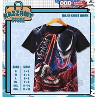 3D Venom 1 Kids T-Shirt - 3D Anime Kids T-Shirt Game T-Shirt | Kazzamy