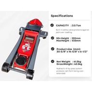 3.5 TON EXTRA LOW PROFILE FLOOR JACK TH-33507B