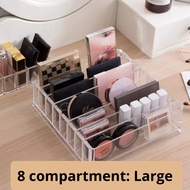 QB Eyeshadow Organizer Foundation Powder Makeup Cosmetic Storage 8 Grid Acrylic Holder rack Organise