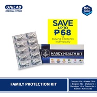 Family Protection Kit: Conzace Multivitamins 10s + Unilab Handy Health Kit assorted OTC medicines