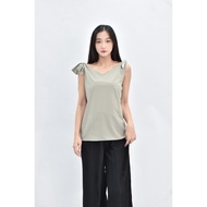 ((S) giordano ladies Sleeveless Green Top Second-Hand Clothes