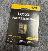 Lexar Professional 128GB SDXC SD Card 2000x UHS-II 300MB/s