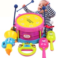 5pcs/set Musical Instrument Kids Music Toys Roll Drum Musical Instruments Toy for Children (Random Color)