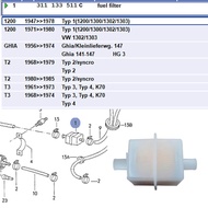 VW Fuel Filter For Fuel Injected 1Pcs