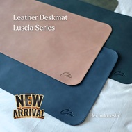 Cler Leather Desk mat Luscia Series/Premium Laptop mat For Study Desk Mouse Pad Workbench