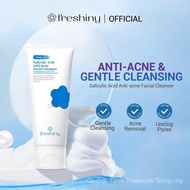 【Hot Sale 】Freshiny Skincare Set Salicylic Acid Facial Cleanser Halal Certificate Deeply Cleanses 10