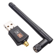 ดูอัลแบนด์ USB ไวไฟ600 AC600ตัวแปลง Mbps 2.4GHz 5GHz Wifi พร้อมเสาอากาศคอมพิวเตอร์พีซีขนาดเล็กตัวรับสัญญาณการ์ดเน็ตเวิร์ก802.11b /N/g/ac