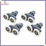 <COLORFUL Sale> 4x Twin Bathroom Shower Door Roller  for Runner Wheels Sliders 19/23/25/27mm Dia❀