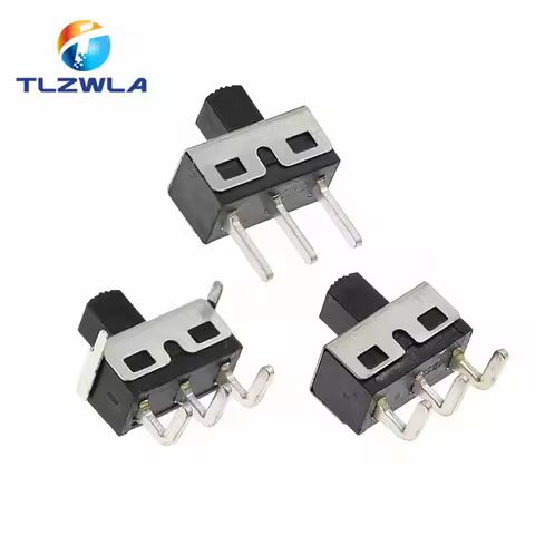 10PCS SS12D10 SS12D06 Toggle Switch 3Pins Straight Feet Handle High 5mm Spacing Of 4.7mm 3A 250V SS1