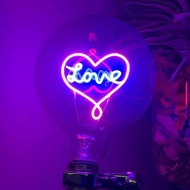 Love Heart LED燈泡 : 1 個 (純燈泡)