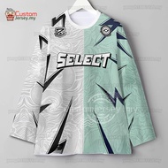 Select Jersey Viral Selek Dragon Custom Name Shirt Baju Lengan Panjang Lelaki Cotton Budak Plus Size