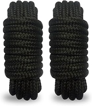 NexNavi Dock Lines Boat Rope, Double Braided,1/2 inch Diameter, 25 Feet Long, with 12 inch Splicing 