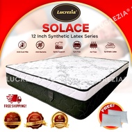 Free Shipping / Lucrezia Solace (12 inch) Synthetic Latex Mattress / Tilam / 床垫 / ( Single Super Sin
