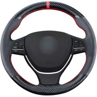 DIY Stitching Carbon Fiber Steering Wheel Cover for BMW F07 F10 F11 5 Series 525i 550i 528i 535i 540