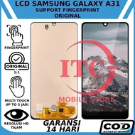 LCD TOUCHSCREEN SAMSUNG GALAXY A31 ORIGINAL SUPPORT FINGERPRINT FULLSET FREE WARRANTY LCD GLUE