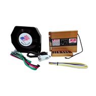 ครบชุด siren แตรรถเสียงไซเรนเปลี่ยนได้ 8เสียงขนาด 12V รุ่งX5-200W พร้อมลำโพงแบน