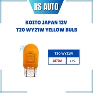 Koito JAPAN Original 12V T20 WY21W 7440 1870A Bulb Signal light Amber Yellow Original Mentol single 