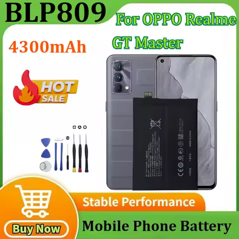 1x 4300mAh BLP809 Mobile Phone Battery For OPPO Realme GT Master Edition/GT Mater + Tools