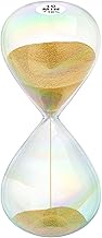 10 Minute Sand Timer Hourglass,10M Sand Clock with 5 Colored Glass,Large Gold Sand Watch 10 Min Hour