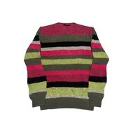 Evisu stripe pullover knitwear