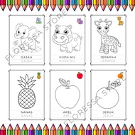 50 Sheets of Coloring Paper - Coloring 50 Sheets A6 Size Paper