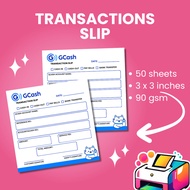 gcash | maya | load transaction slip | 50 sheets