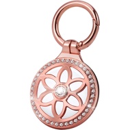 Airtag Holder, Metal Badge Rhinestone Airtag Keychain, Diamonds Shine Air Tag Holder Keychain for Ap