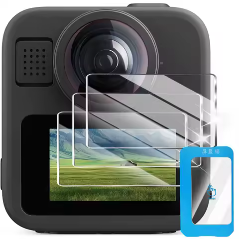 For GOPRO MAX Max2 Tempered Glass Camera Screen Protector Easy to Install For GOPRO MAX LCD Screen P