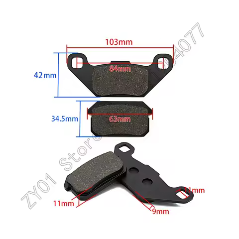 KAZUMA 500cc atv Quad Brake Pad For KAZUMA Jaguar 500cc ATV trailing wheel rear wheel back wheel DS-