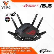 ASUS ROG Rapture GT-BE98 Quad-band WiFi 7 (802.11be)/New 320MHz Band/4096-QAM/Dual 10G Ports/Backup 