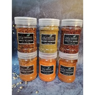 chili flakes, chili powder, annatto seed, annatto powder,celery powder, cayenne powder