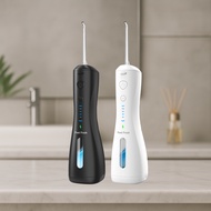 Set of 2 Offer - Feel Fresh AquaJet+™ Water Flosser - Electric Dental Oral Irrigator, Portable & Rec