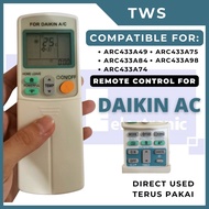 Air Cond Remote Control for (DAIKIN new Blue Color N Yellow Model)