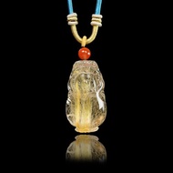 【正佳珠寶】金鈦晶 頂級淨透招財貔貅 28.1g 金鈦晶吊墜