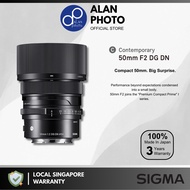 Sigma 50mm F2 DG DN Contemporary Lens Sony E | Sigma Singapore Warranty