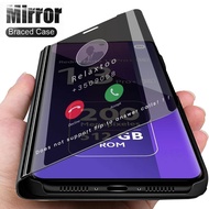 Xiaomi Redmi Note 13 pro plus Case Smart Mirror Flip Shell for Redmi Note 13 4G  Little Redmi Note 13 pro 4G  Stand Magnetic Clear View Phone Cover