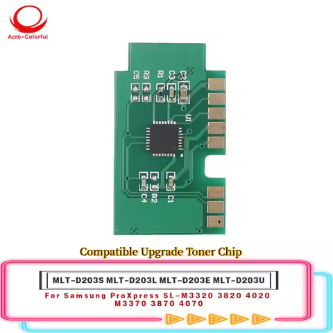 Compatible MLT-D203S MLT-D203L MLT-D203E MLT-D203U Upgrade Toner Cartridge Chip For Samsung SL-M3320