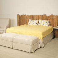 床尾凳 床尾椅 霧淞日式侘寂風 水洗棉麻 設計實木長凳 簡約現代