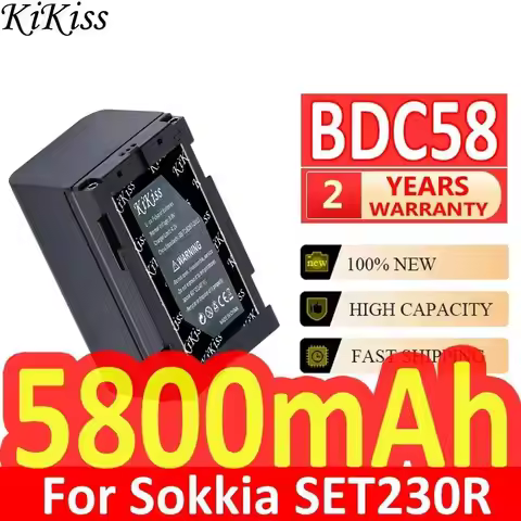 BDC58 For Sokkia SET230R SET330R SET530R SET630R SET230R3 SET330R3 Total 5800mAh Reliable Replacemen