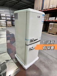 白色復古雪櫃 多尺寸雙門雪櫃 冷藏冷凍冰箱#小型雪櫃  藍色黃色紅色雪櫃Refrigerator