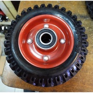 6 INCH RUBBER TROLLEY WHEELS ONLY WHEELS