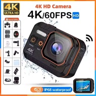 4K HD 60FPS Mini Camera Wifi Outdoor Sport 170° Wide Angle Action Kam Waterproof Bike Motorcycle Hel